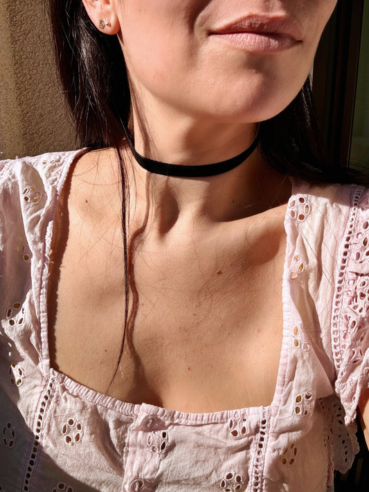 Velvet Black Choker