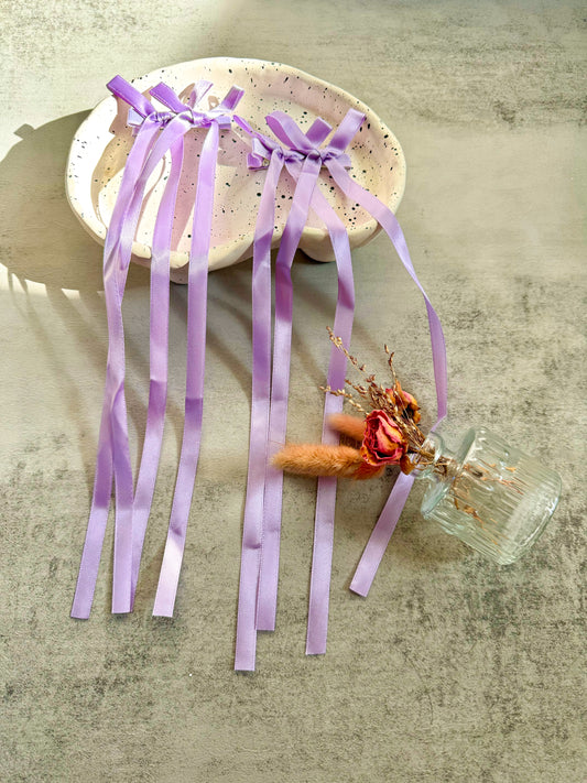 Double Long Ribbon Bows