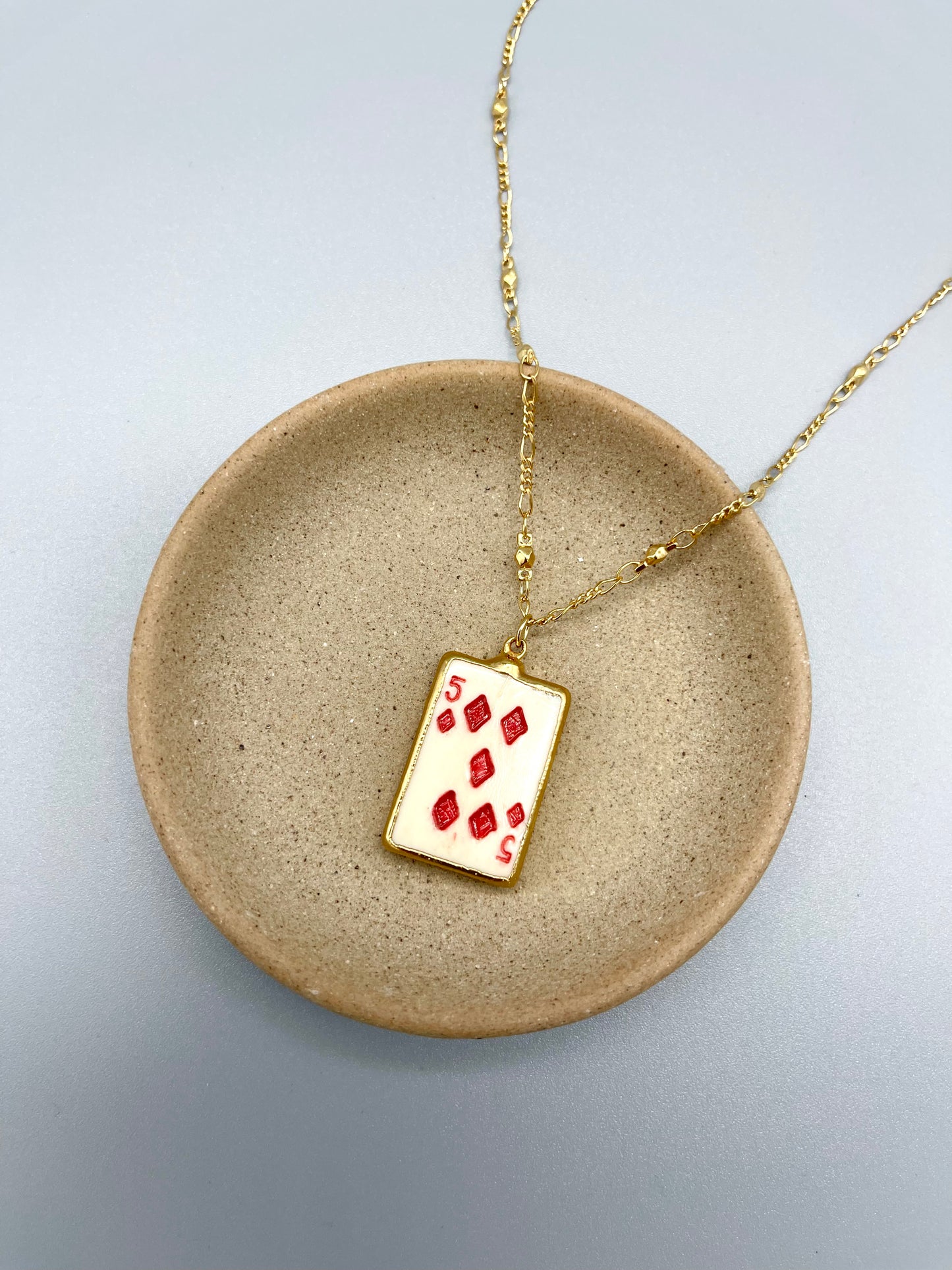 Five of Diamonds Necklace