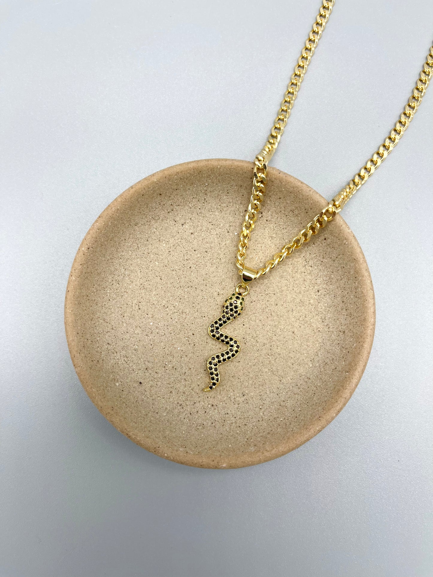 Jeweled Snake Necklace