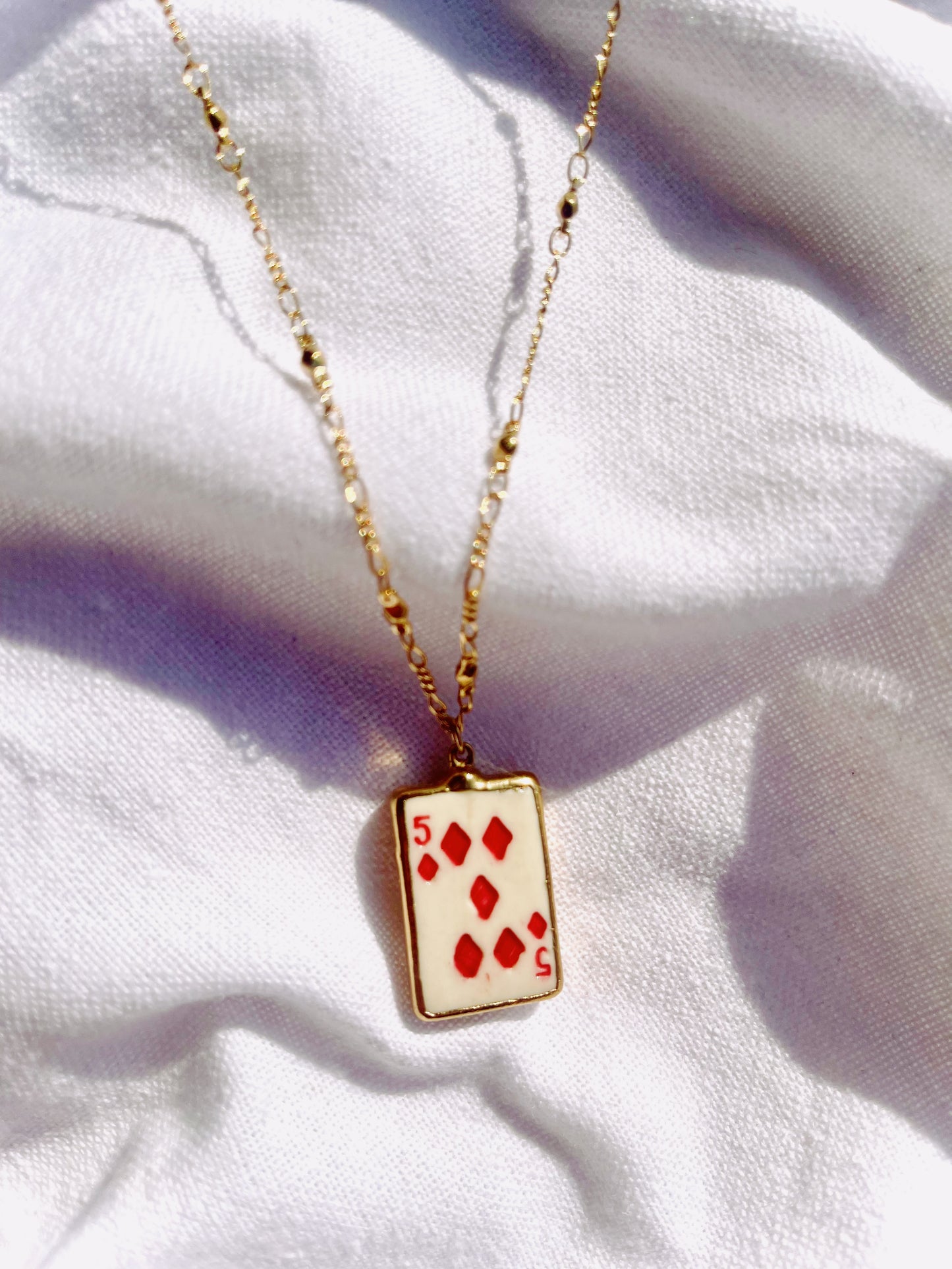 Five of Diamonds Necklace