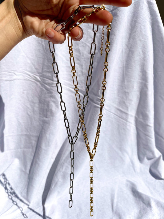 Y Silver Chain Necklace