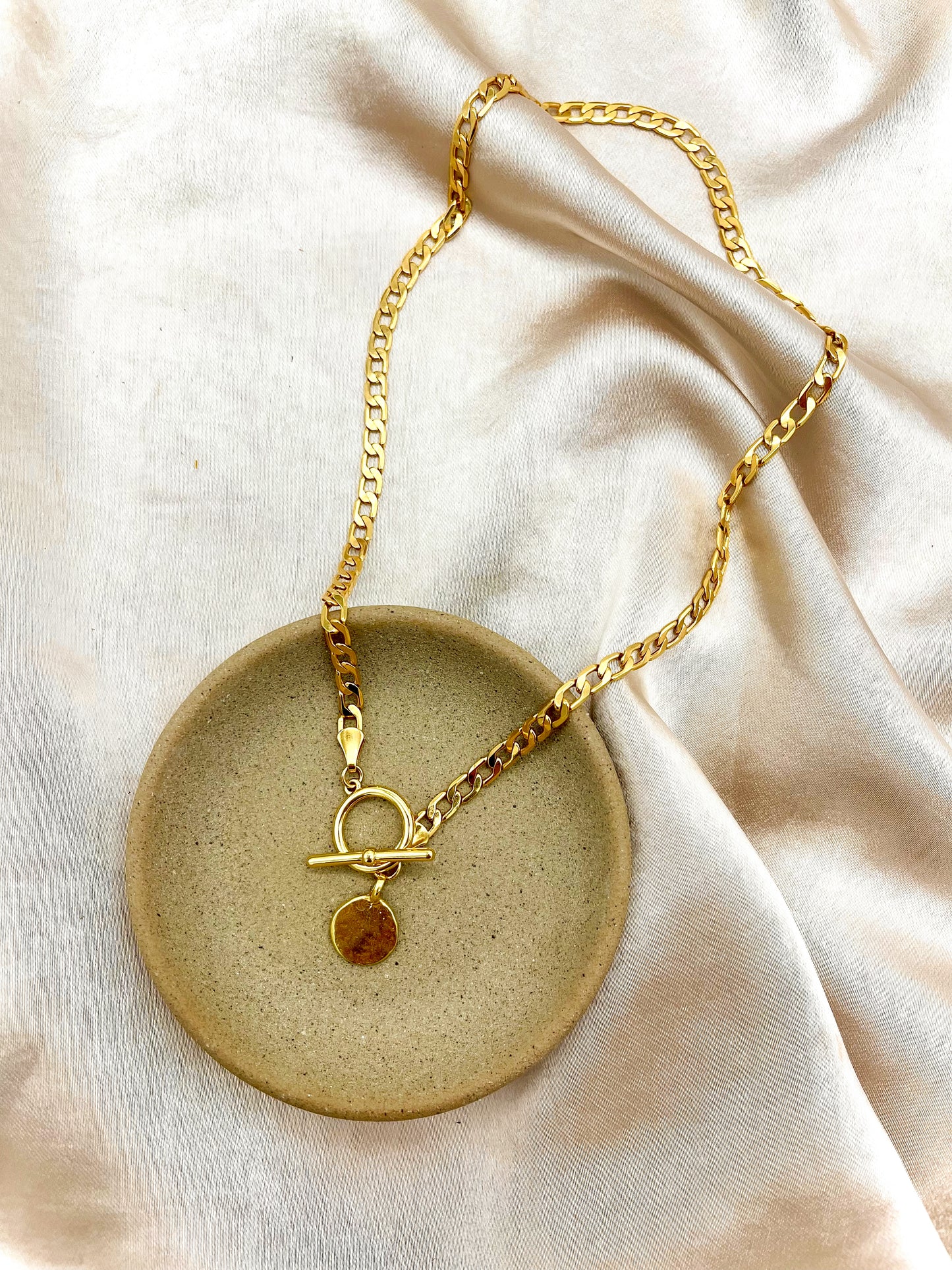 Disc Toggle Necklace