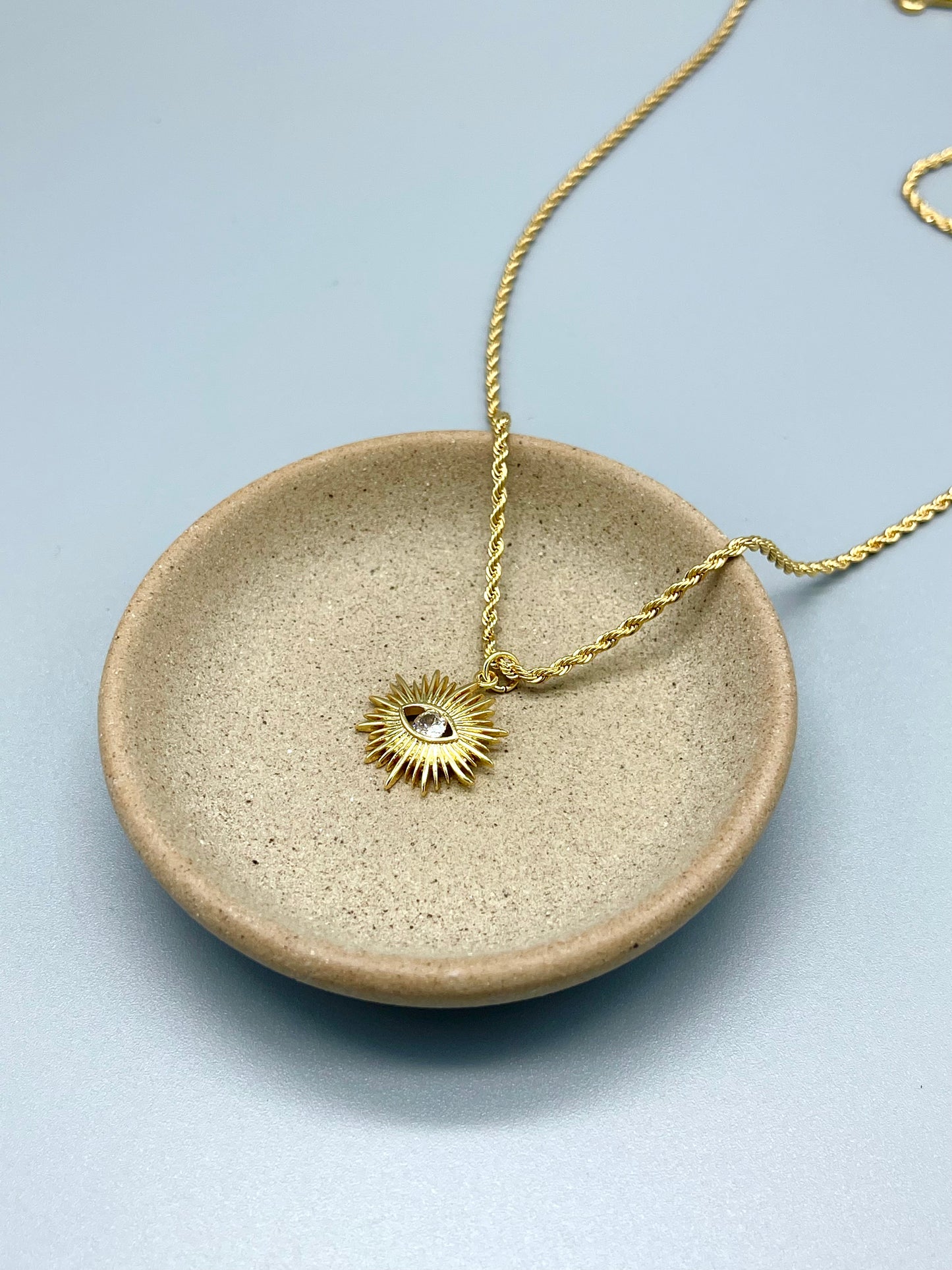 Evil Eye Sunburst Necklace